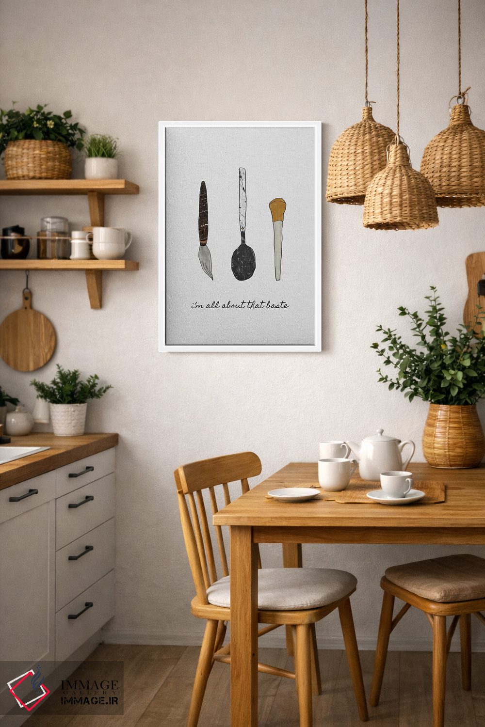 تابلو مینیمال همه چی درباره سس پخت اثر اورارا استودیو - D2W