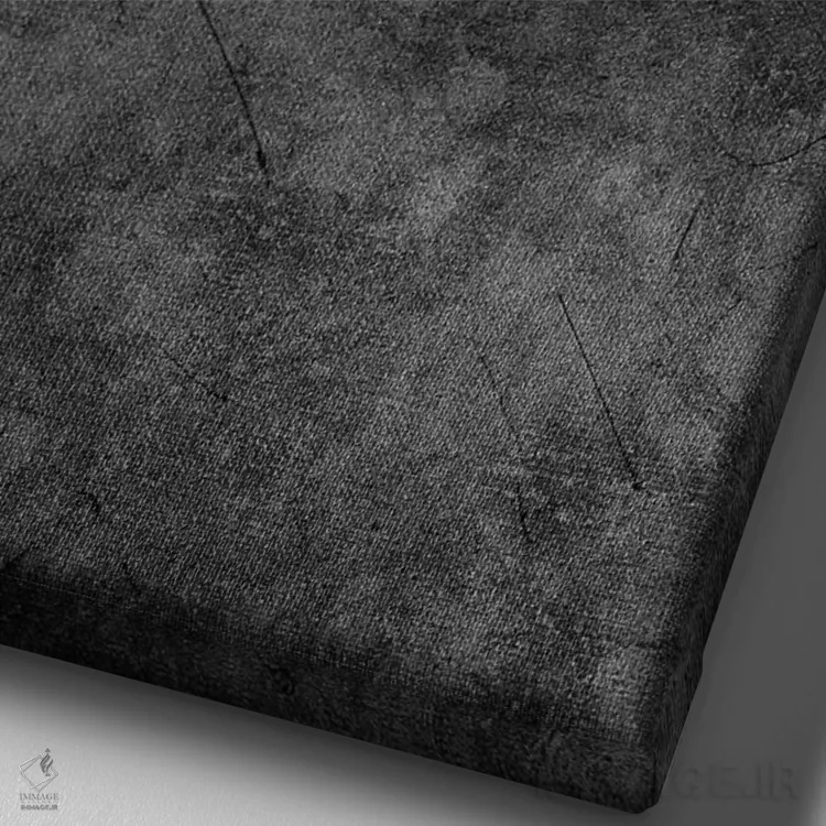 تابلو مدرن دم و بازدم اثر اورارا استودیو - نمای نزدیک بافت بوم