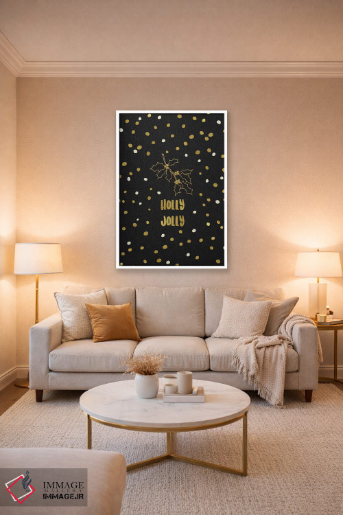 تابلو دکوراتیو شاد و شنگول طلایی اثر اورارا استودیو - D3W