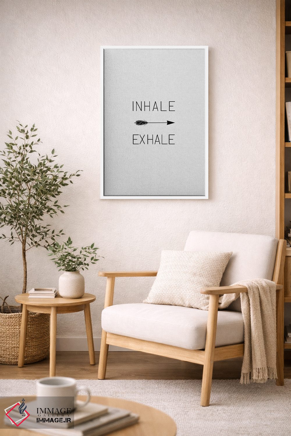 تابلو مینیمال دم و بازدم اثر اورارا استودیو - D5W