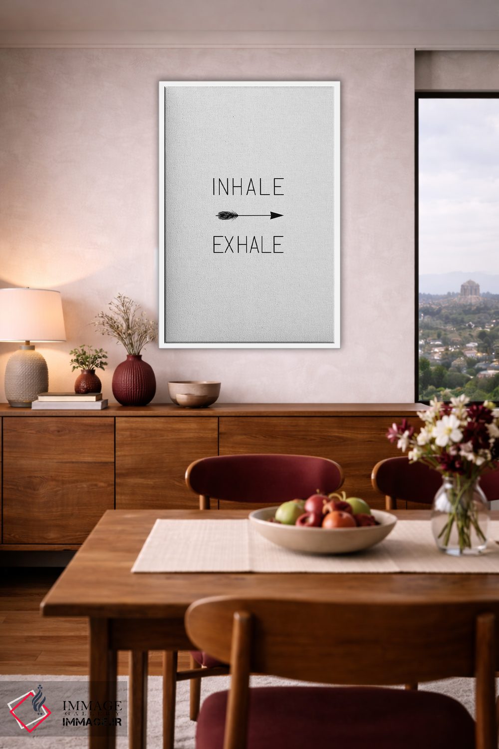 تابلو مینیمال دم و بازدم اثر اورارا استودیو - D4W