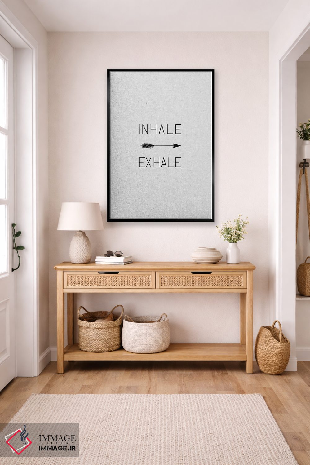 تابلو مینیمال دم و بازدم اثر اورارا استودیو - D6B