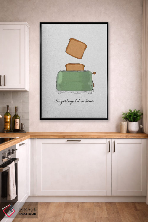 تابلو مینیمال اینجا داره داغ میشه اثر اورارا استودیو - D2B