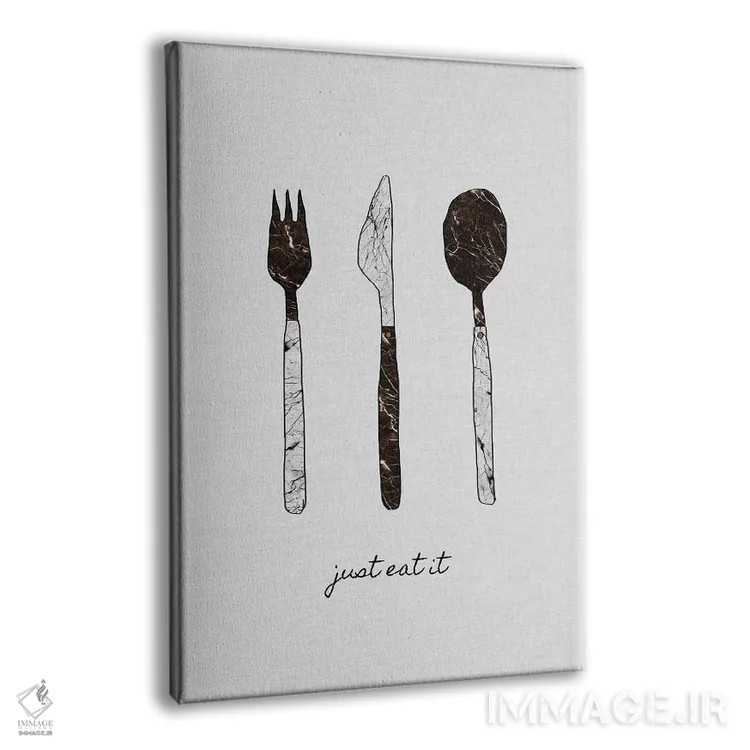 تابلو مینیمال فقط بخورش اثر اورارا استودیو - نمای پرسپکتیو محصول