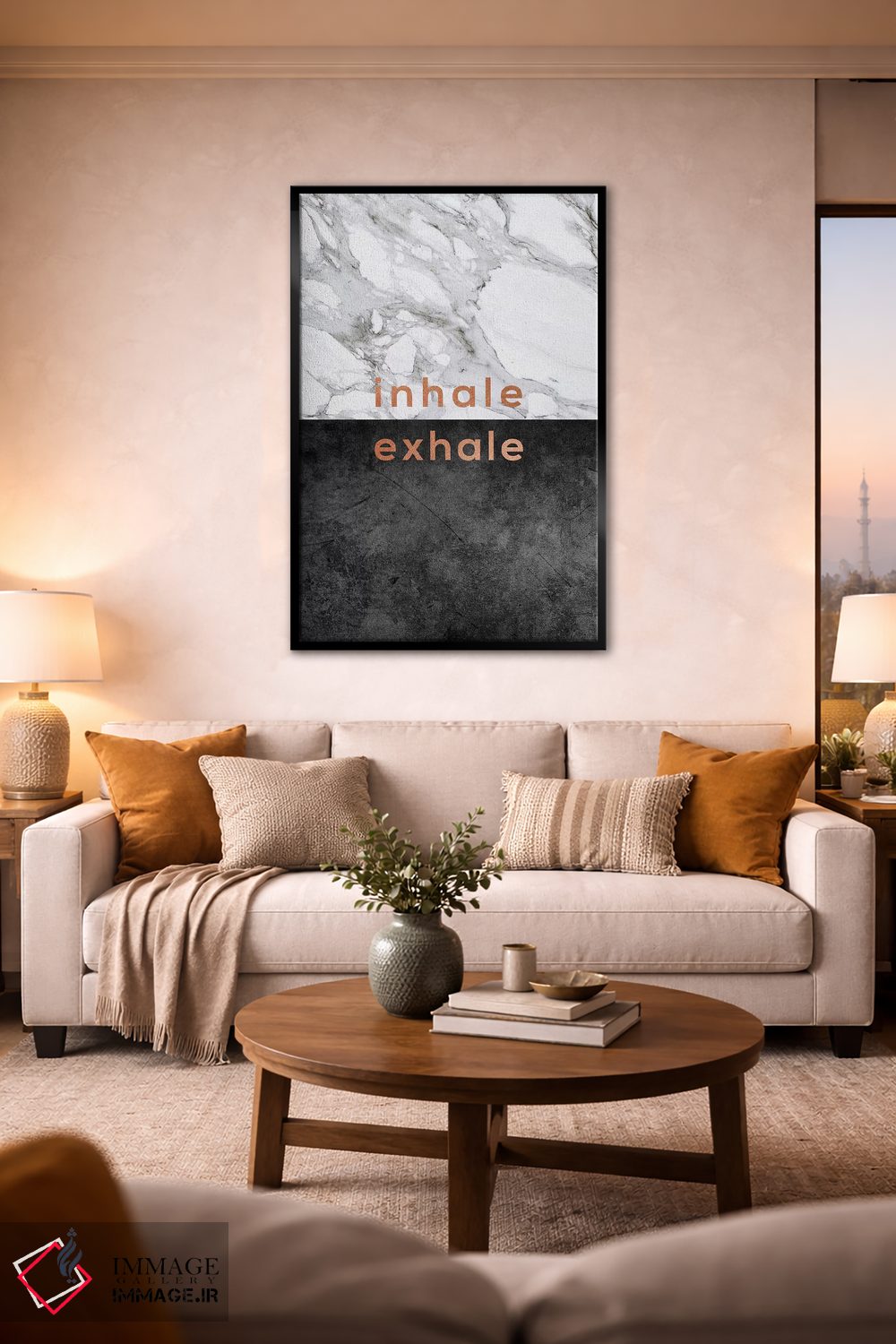 تابلو مدرن دم و بازدم اثر اورارا استودیو - D2B