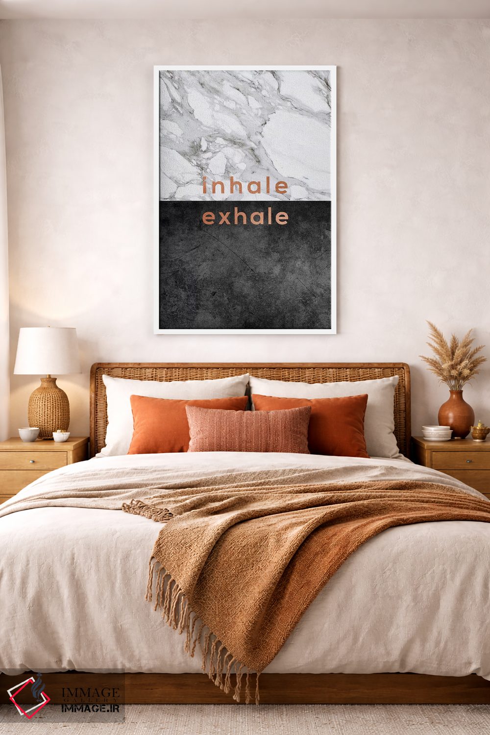 تابلو مدرن دم و بازدم اثر اورارا استودیو - D3W