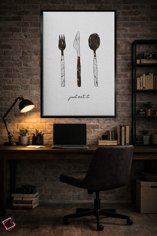 تابلو مینیمال فقط بخورش اثر اورارا استودیو - D4B