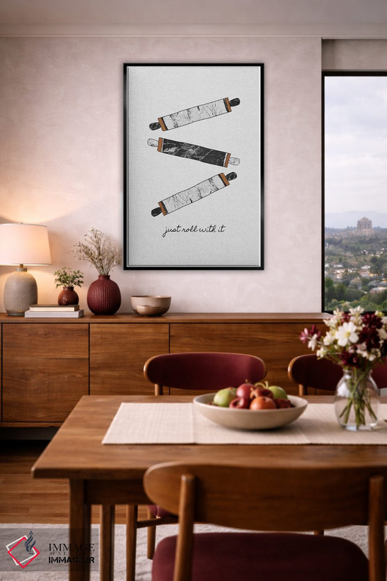 تابلو مینیمال فقط باهاش کنار بیا اثر اورارا استودیو - D6B