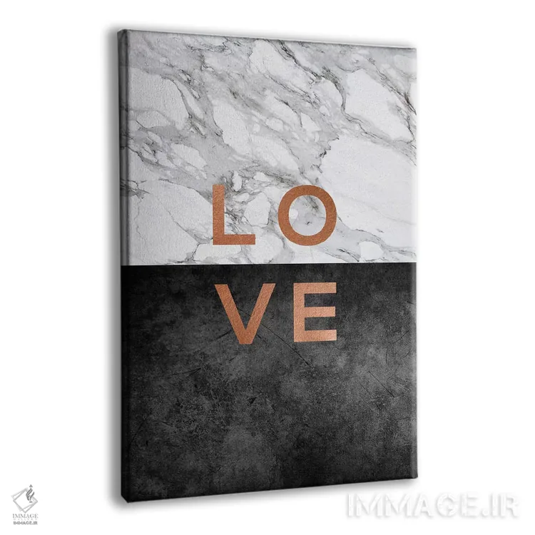 تابلو مدرن عشق اثر اورارا استودیو - نمای پرسپکتیو محصول