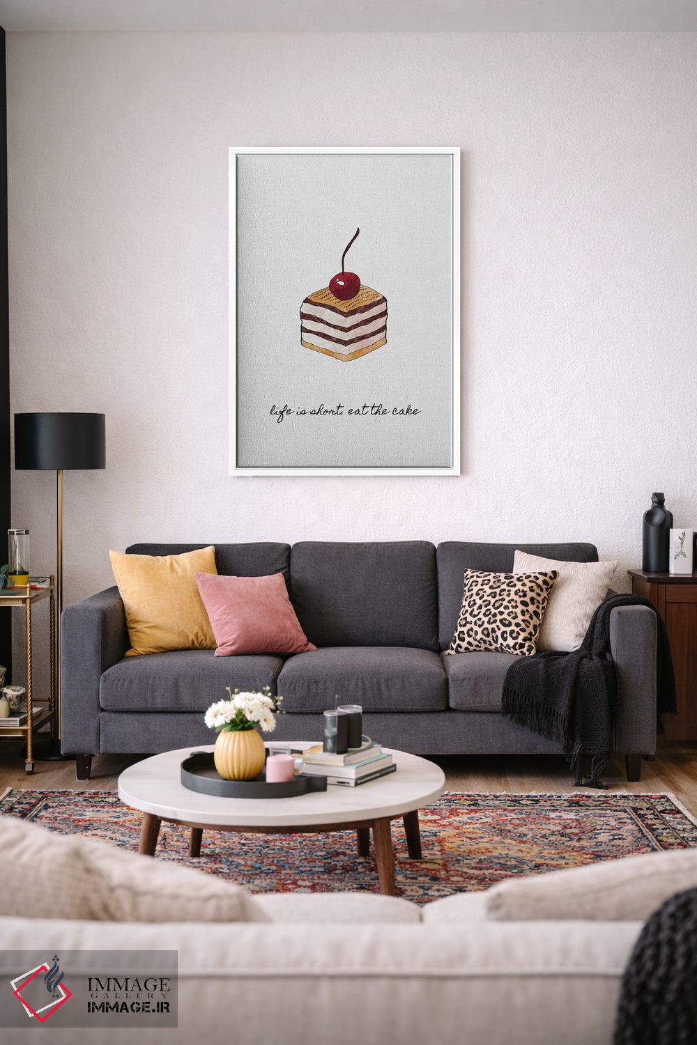تابلو مینیمال زندگی کوتاهه اثر اورارا استودیو - D3W