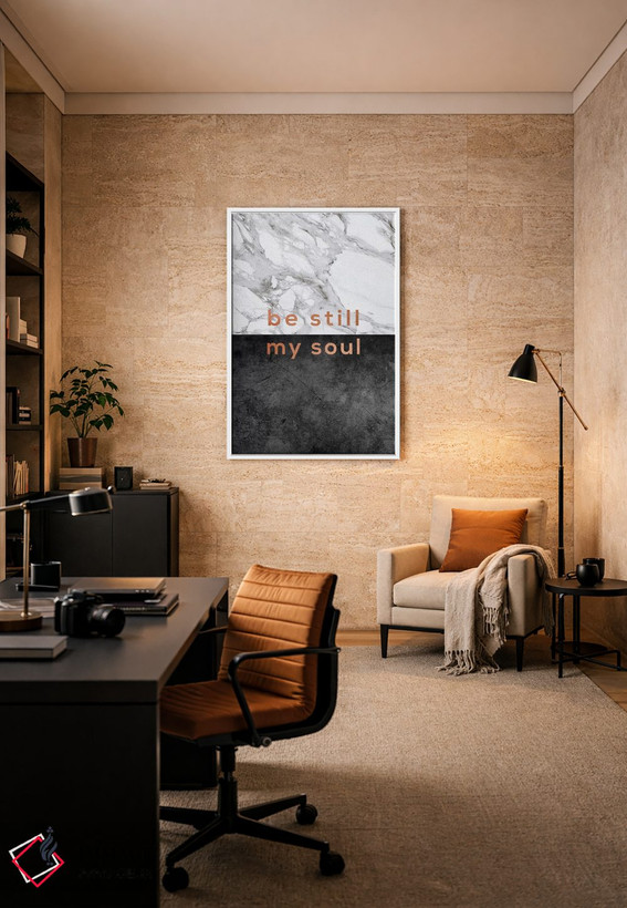 تابلو مدرن آرام باش ای جان من اثر اورارا استودیو - D6W