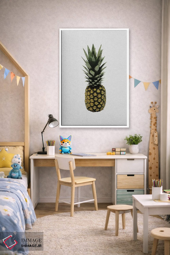 تابلو مینیمال آناناس I اثر اورارا استودیو - D1W