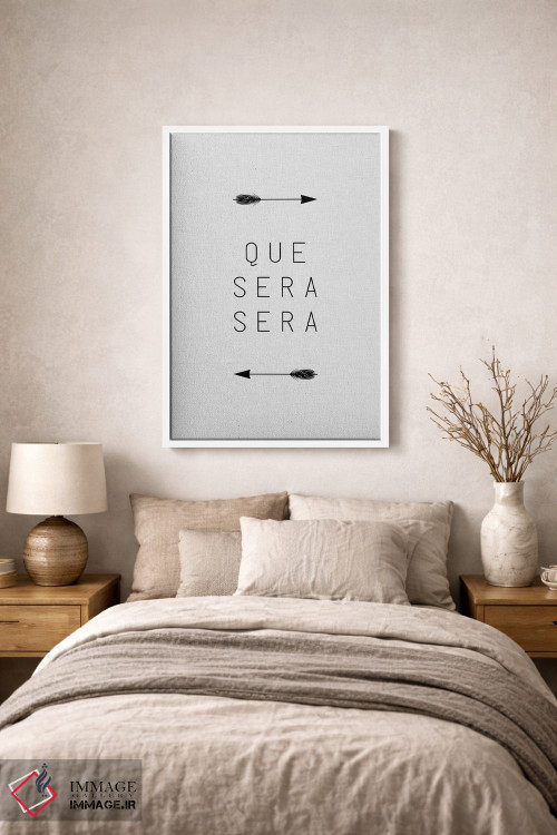 تابلو مینیمال هر چه بادا باد اثر اورارا استودیو - D1W