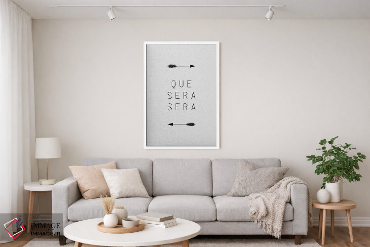 تابلو مینیمال هر چه بادا باد اثر اورارا استودیو - D3W