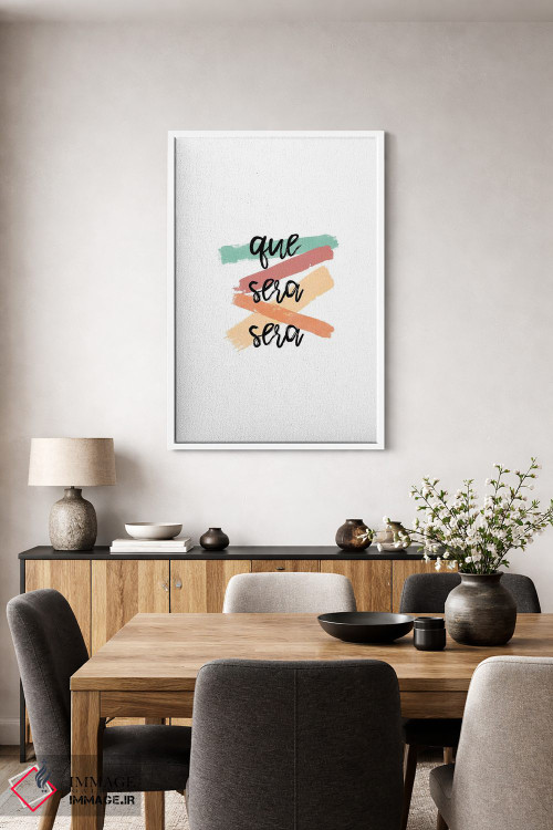 تابلو مینیمال هر چه بادا باد اثر اورارا استودیو - D1W