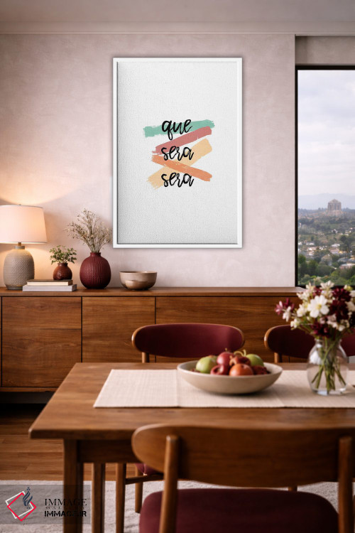 تابلو مینیمال هر چه بادا باد اثر اورارا استودیو - D2W