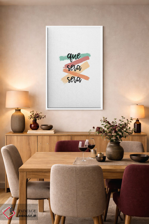 تابلو مینیمال هر چه بادا باد اثر اورارا استودیو - D5W