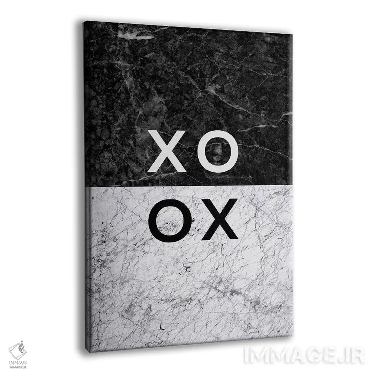 تابلو مدرن XO اثر اورارا استودیو - نمای پرسپکتیو محصول