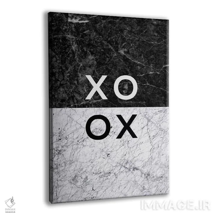 تابلو مدرن XO اثر اورارا استودیو - نمای پرسپکتیو محصول