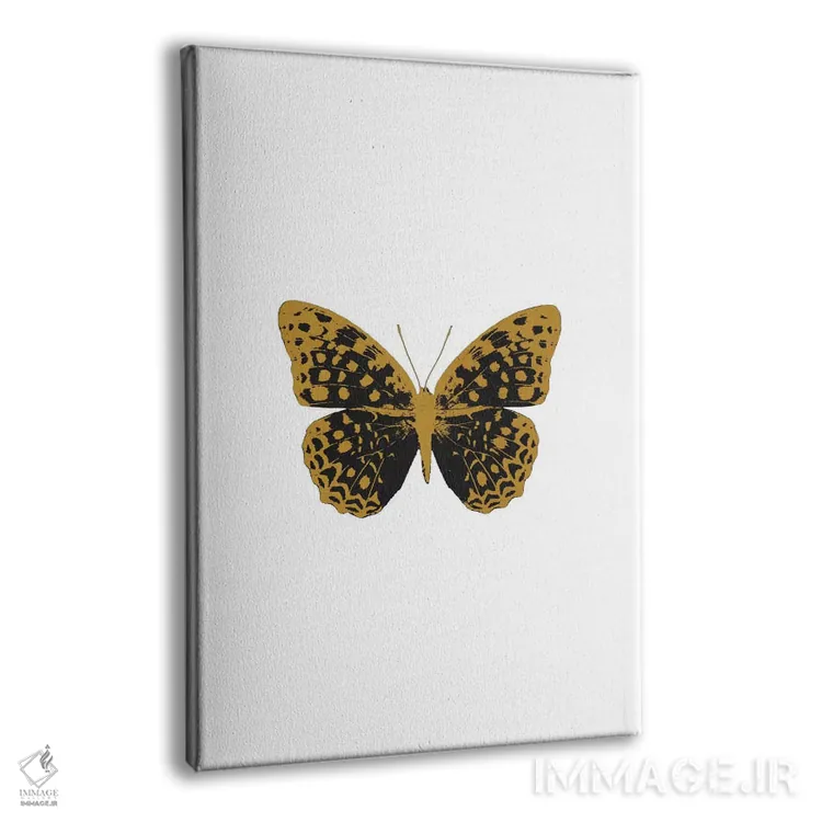 تابلو مدرن پروانه سیاه اثر اورارا استودیو - نمای پرسپکتیو محصول