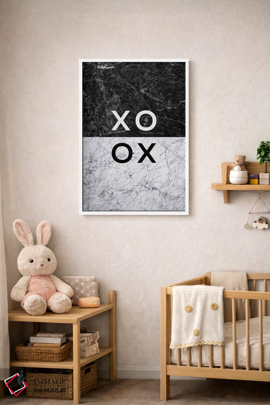 تابلو مدرن XO اثر اورارا استودیو - D4W