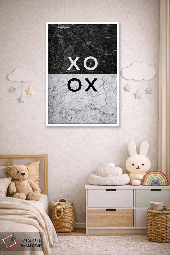 تابلو مدرن XO اثر اورارا استودیو - D5W