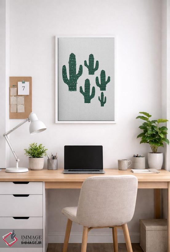 تابلو مینیمال جمع کاکتوس ها اثر اورارا استودیو - D3W
