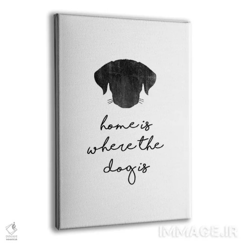 تابلو مینیمال خانه آن جاست که سگ هست اثر اورارا استودیو - نمای پرسپکتیو محصول