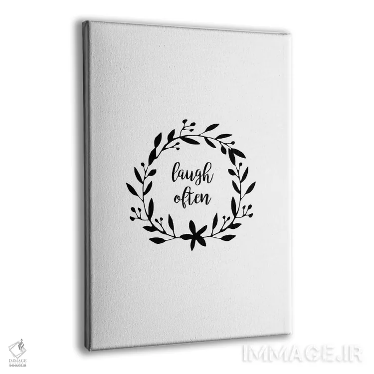 تابلو مینیمال زیاد بخند اثر اورارا استودیو - نمای پرسپکتیو محصول