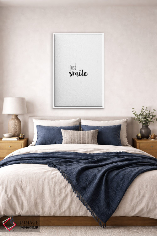 تابلو دکوراتیو فقط لبخند بزن اثر اورارا استودیو - D5W