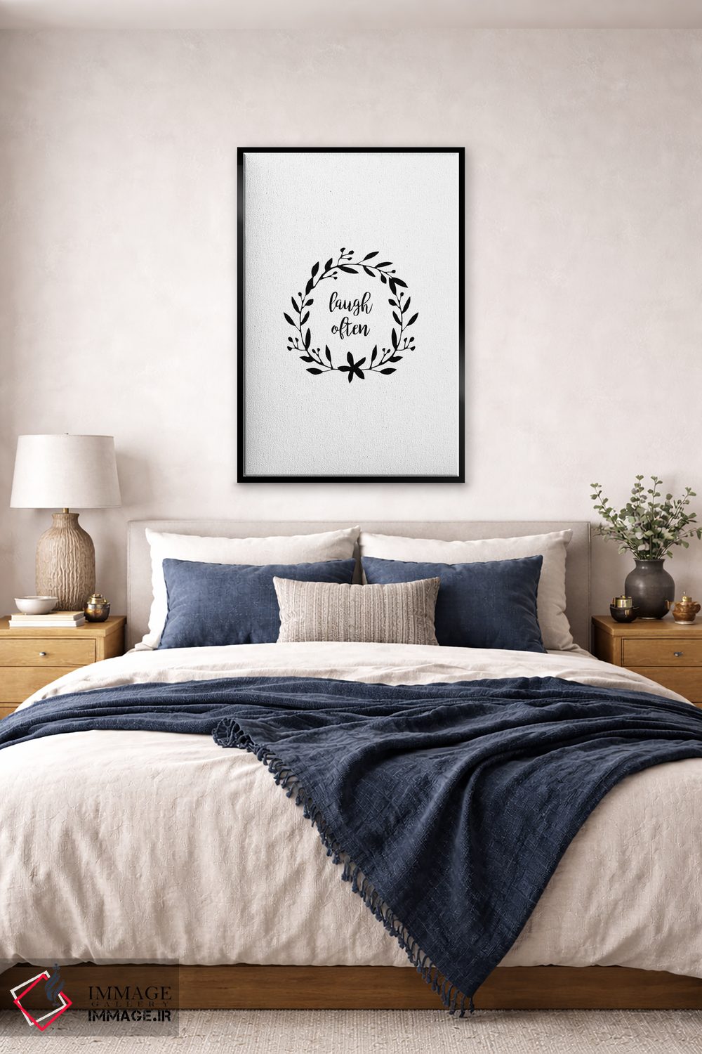 تابلو مینیمال زیاد بخند اثر اورارا استودیو - D6B