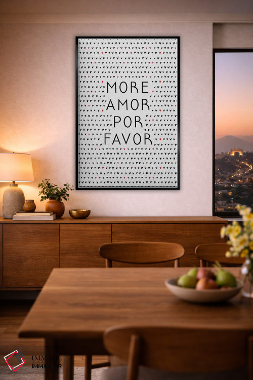 تابلو دکوراتیو عشق بیشتر اثر اورارا استودیو - D3B