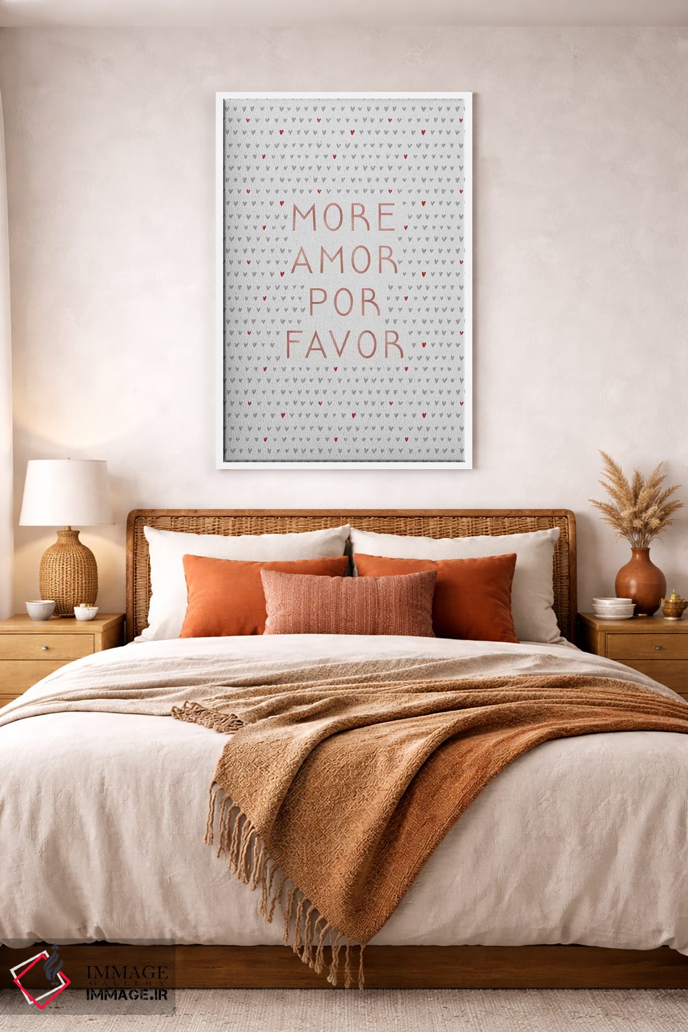 تابلو دکوراتیو عشق بیشتر اثر اورارا استودیو - D2W