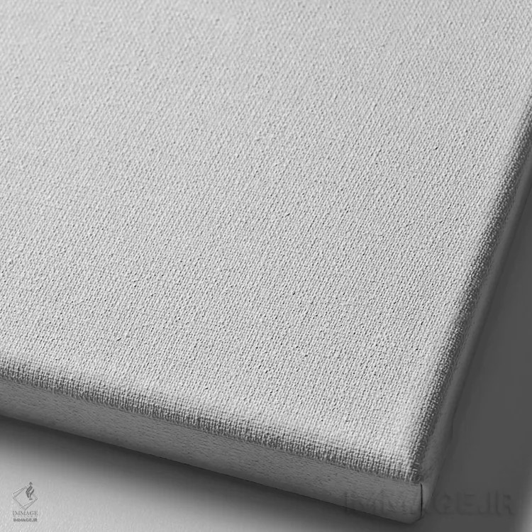 تابلو مینیمال روباه پاستلی اثر اورارا استودیو - نمای نزدیک بافت بوم