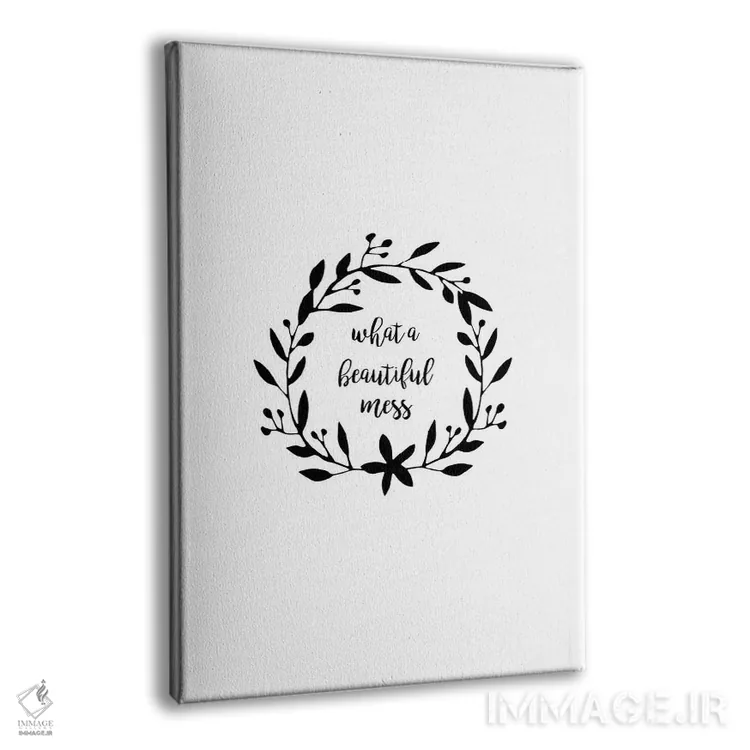 تابلو مینیمال چه آشوب زیبایی اثر اورارا استودیو - نمای پرسپکتیو محصول