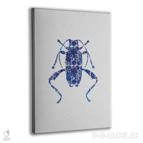 تابلو مدرن سوسک آبی ۴ اثر اورارا استودیو - نمای پرسپکتیو محصول