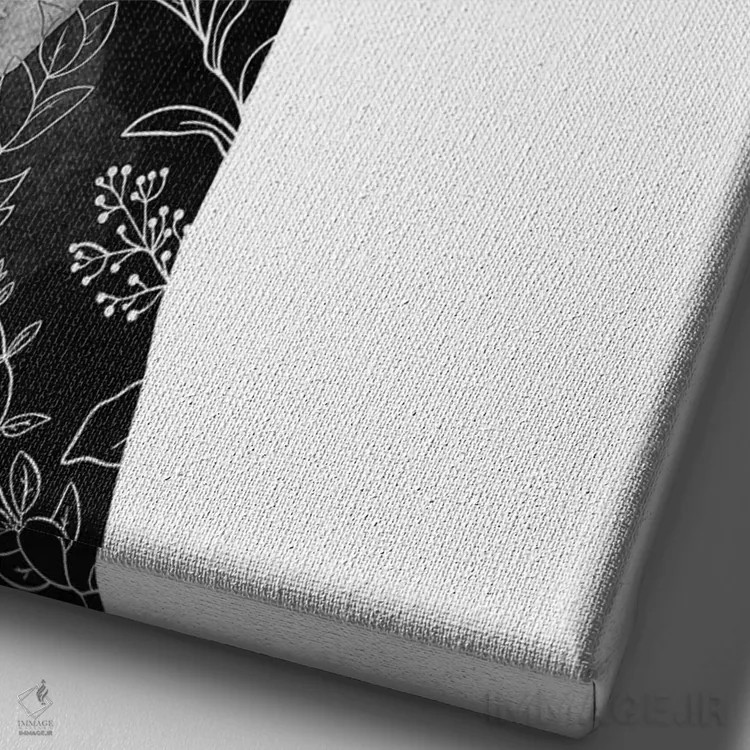 تابلو دکوراتیو او اثر اورارا استودیو - نمای نزدیک بافت بوم