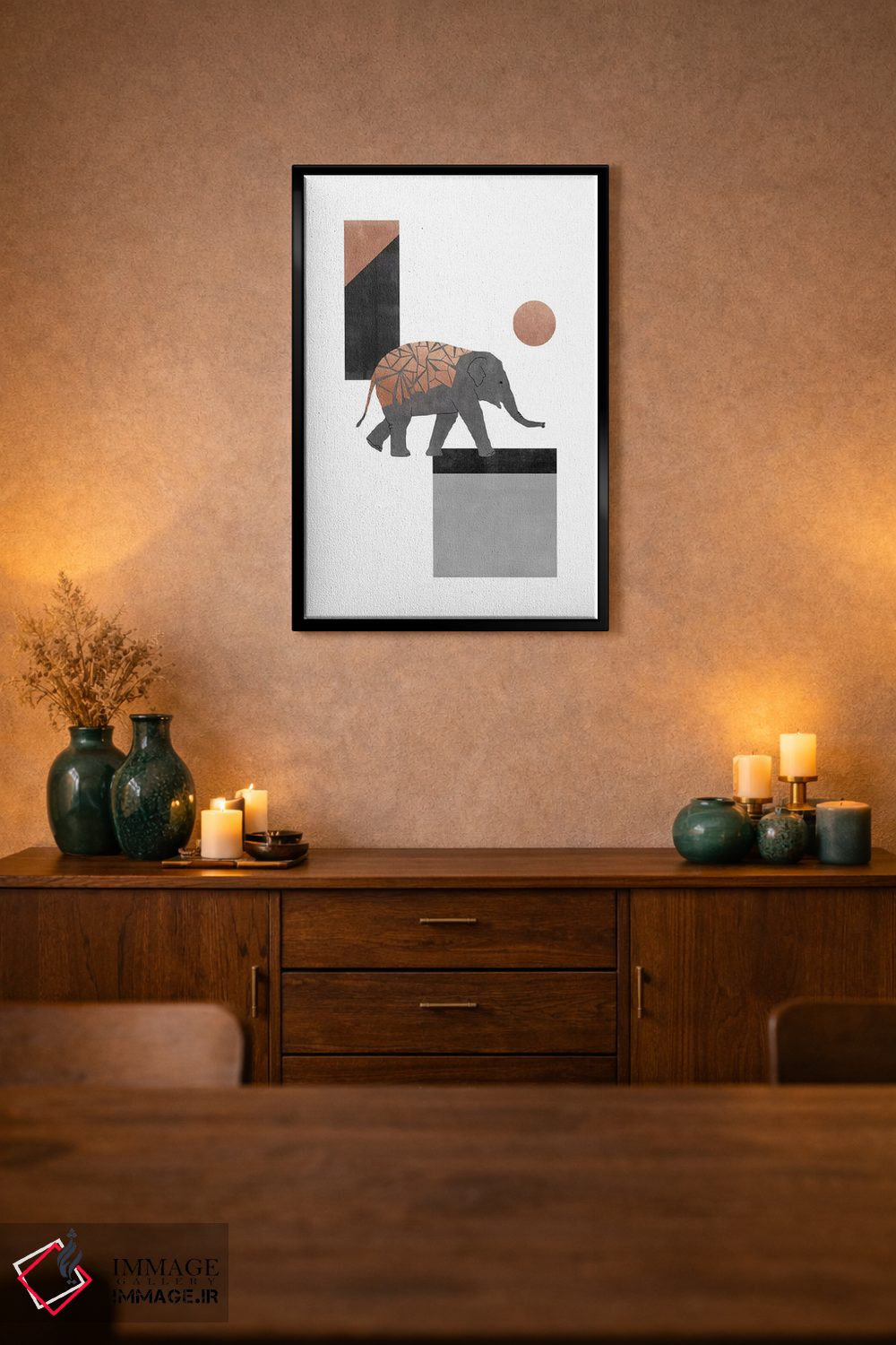 تابلو دکوراتیو فسیفه فیل ۱ اثر اورارا استودیو - D2B