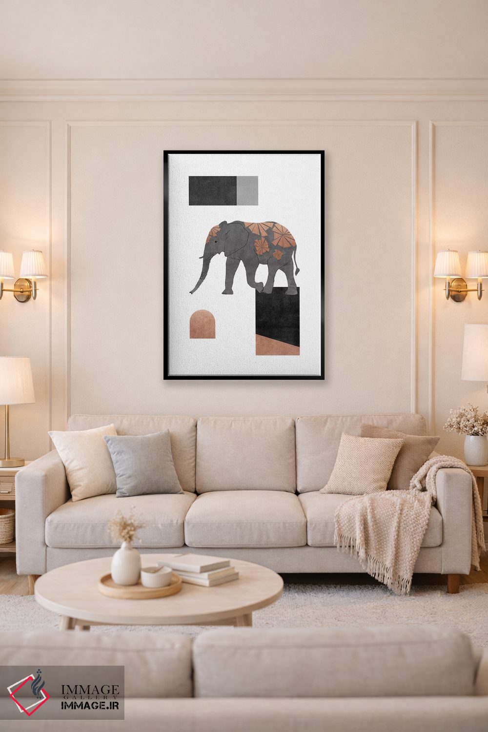 تابلو دکوراتیو فسیفه فیل ۲ اثر اورارا استودیو - D5B