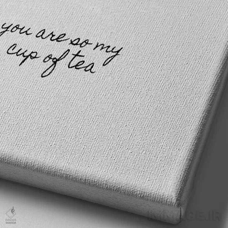 تابلو مینیمال کاملا سلیقه ام هستی اثر اورارا استودیو - نمای نزدیک بافت بوم