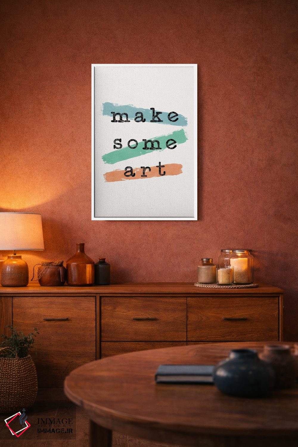 تابلو مینیمال کمی هنر خلق کن اثر اورارا استودیو - D3W