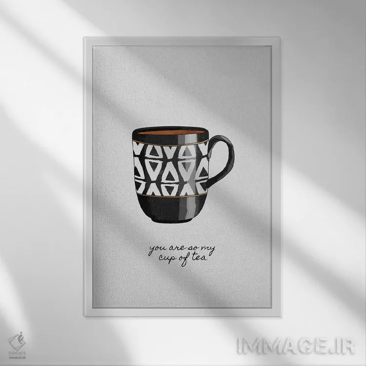 تابلو مینیمال کاملا سلیقه ام هستی اثر اورارا استودیو - نمای قابدار سفید