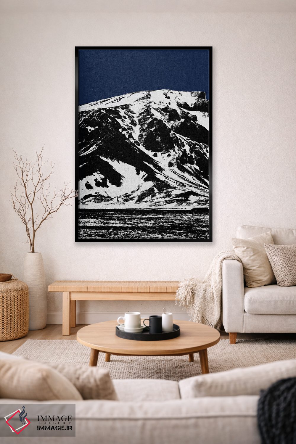 تابلو مدرن کوه آبی ۱ اثر اورارا استودیو - D1B