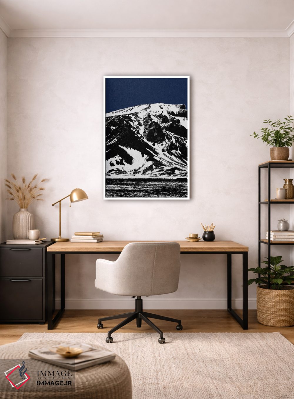 تابلو مدرن کوه آبی ۱ اثر اورارا استودیو - D3W