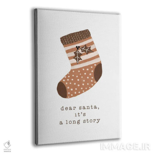 تابلو مینیمال بابانوئل عزیز، داستانش مفصله اثر اورارا استودیو - نمای پرسپکتیو محصول