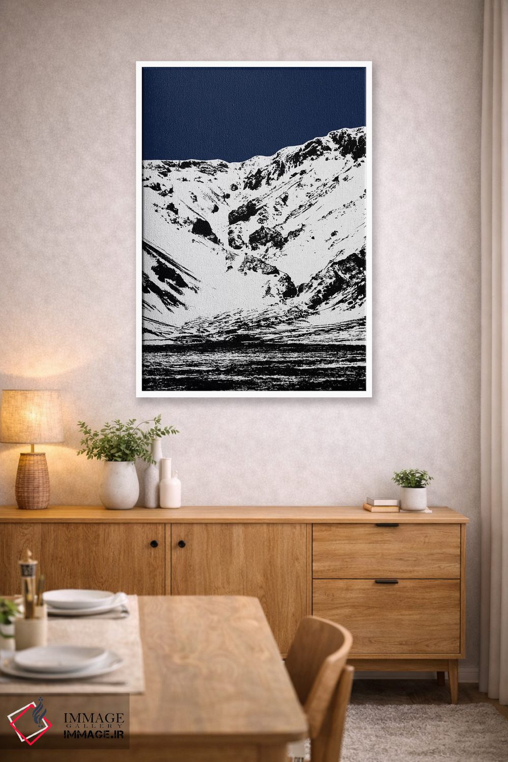 تابلو مدرن کوه آبی ۲ اثر اورارا استودیو - D3W