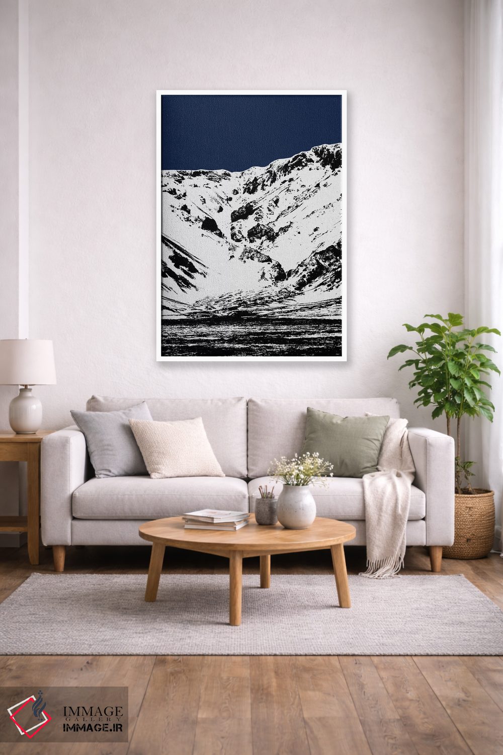 تابلو مدرن کوه آبی ۲ اثر اورارا استودیو - D1W