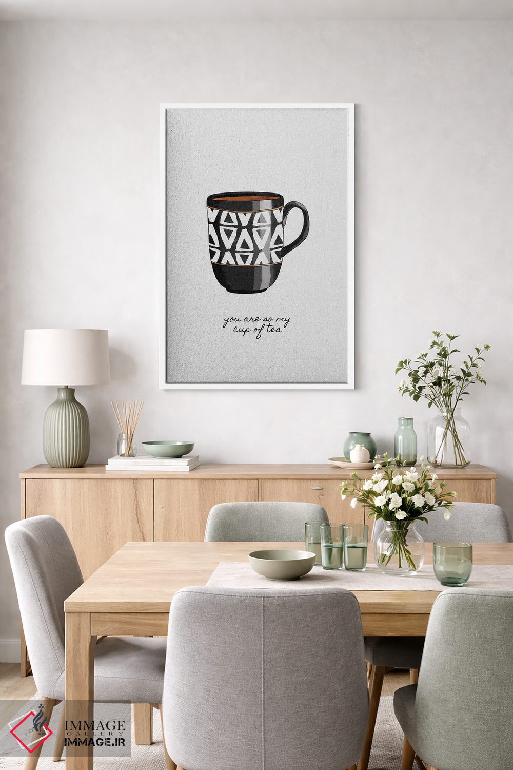 تابلو مینیمال کاملا سلیقه ام هستی اثر اورارا استودیو - D4W