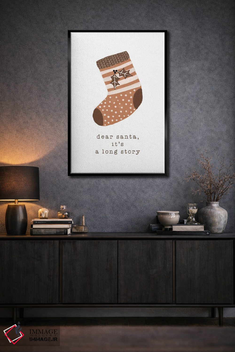 تابلو مینیمال بابانوئل عزیز، داستانش مفصله اثر اورارا استودیو - D3B