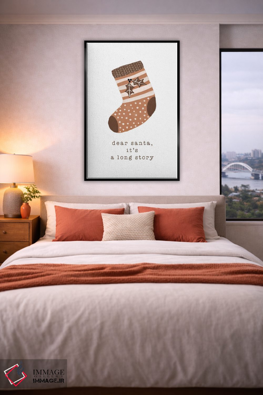 تابلو مینیمال بابانوئل عزیز، داستانش مفصله اثر اورارا استودیو - D6B